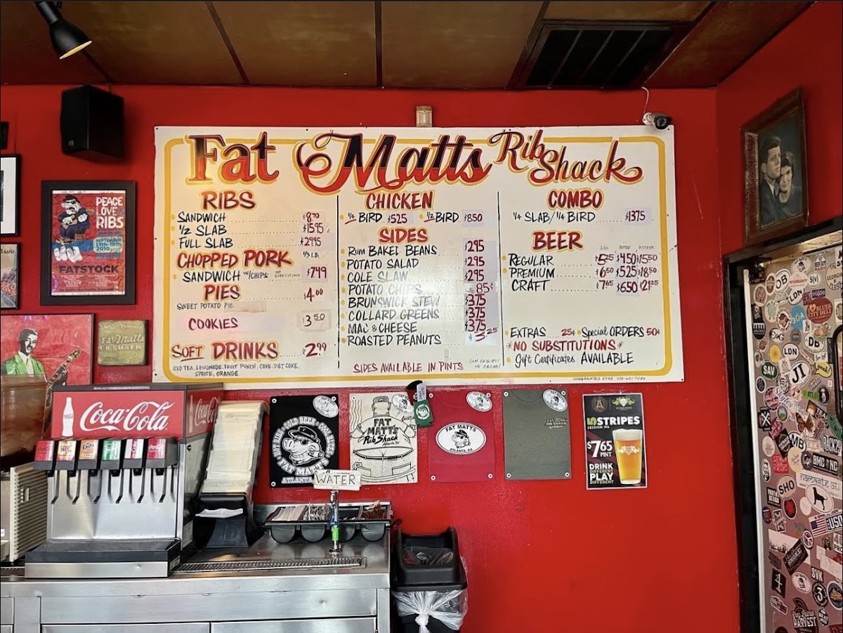 Fat Matt's Rib Shack Menu - Image 1